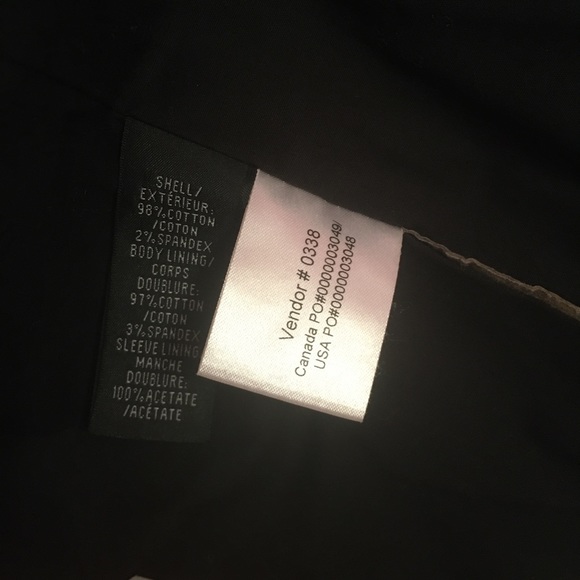 {CLUB MONACO} Striped Brown Navy Blazer Sz 6 - Picture 7 of 7